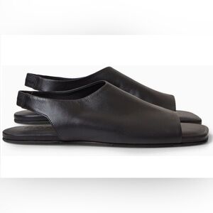 COS Slingback Sandals Black Leather, size 41